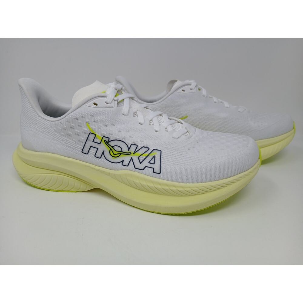 HOKA Mach 6 in the White Neon Hoka Citrus Women’s US Size 10.B New 1147810/WNH - Picture 9 of 16